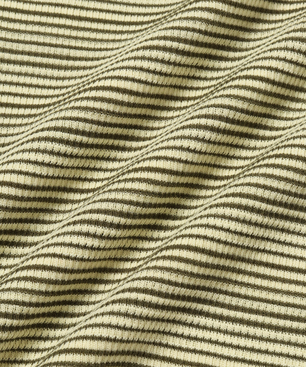 Striped Waffle LS Tee French Vanilla